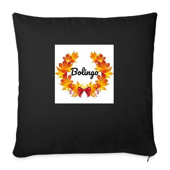 Bolingo - Coussin et housse de 45 x 45 cm - noir - Devant