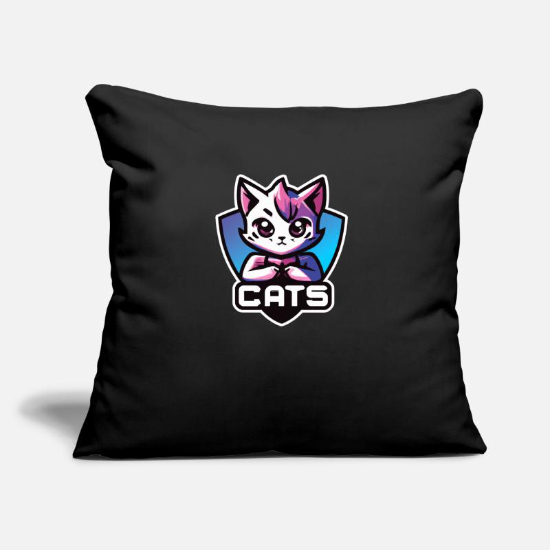 CATS Coussin et housse de 45 x 45 cm