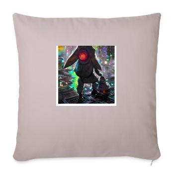 Series: distopia of christmas - Sofa pillow with filling 45cm x 45cm - light taupe - Front