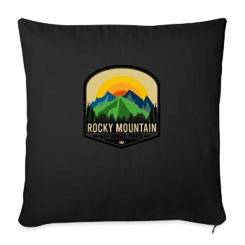 Parc national des - Coussin et housse de 45 x 45 cm - noir - Devant