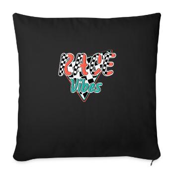 Race Vibes - Sofa pillow with filling 45cm x 45cm - black - Front
