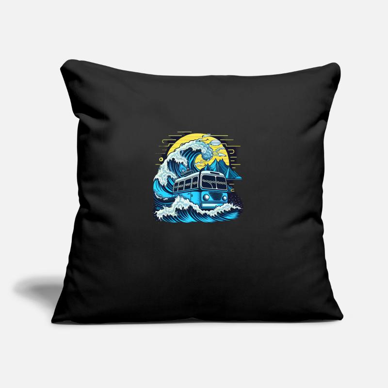 Fusion du bus et du puits Coussin et housse de 45 x 45 cm