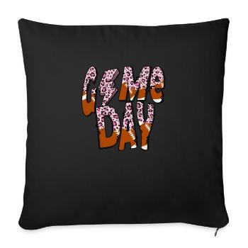 Game Day Football - Sofa pillow with filling 45cm x 45cm - black - Front