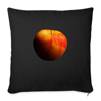 Pomme - Coussin et housse de 45 x 45 cm - noir - Devant