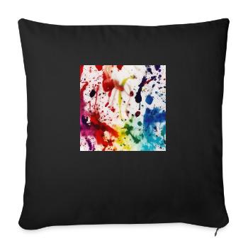 Bunte Tinte - Sofakissen mit Füllung 45 x 45 cm - Schwarz - Vorne