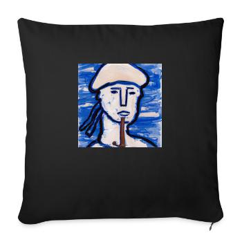 Banana Sailor - Sofa pillow with filling 45cm x 45cm - black - Front