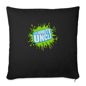 at The Favorite Uncle - Sofa pillow with filling 45cm x 45cm - black - Front