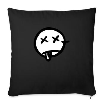 Dead - Coussin et housse de 45 x 45 cm - noir - Devant