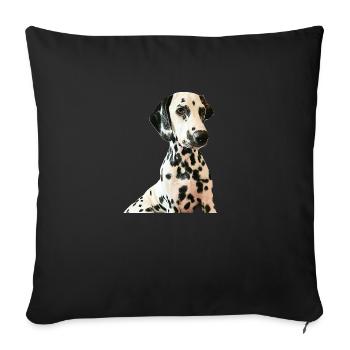 Sweet Dalmatian - Sofa pillow with filling 45cm x 45cm - black - Front