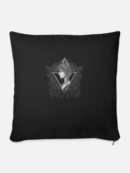 Black Coven - Weiblichkeit - Sofakissen mit Füllung 45 x 45 cm - Schwarz