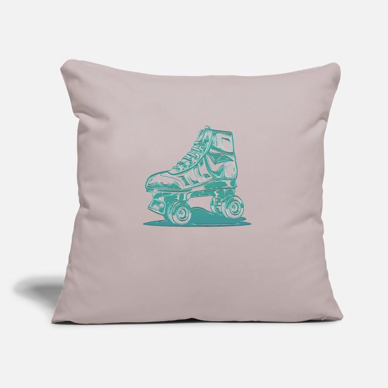 rollerblades patins rollers rollerskates retro Coussin et housse de 45 x 45 cm