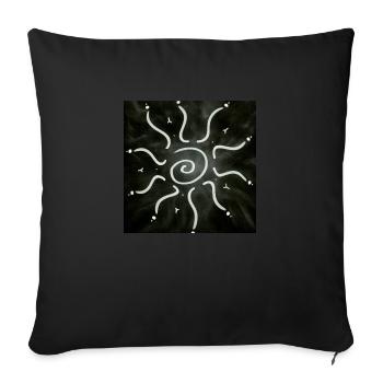 HOT SUN - Sofa pillow with filling 45cm x 45cm - black - Front