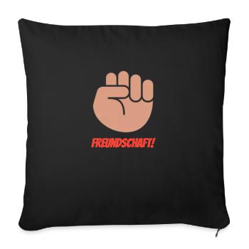 Freundschaft! - Sofakissen mit Füllung 45 x 45 cm - Schwarz - Vorne