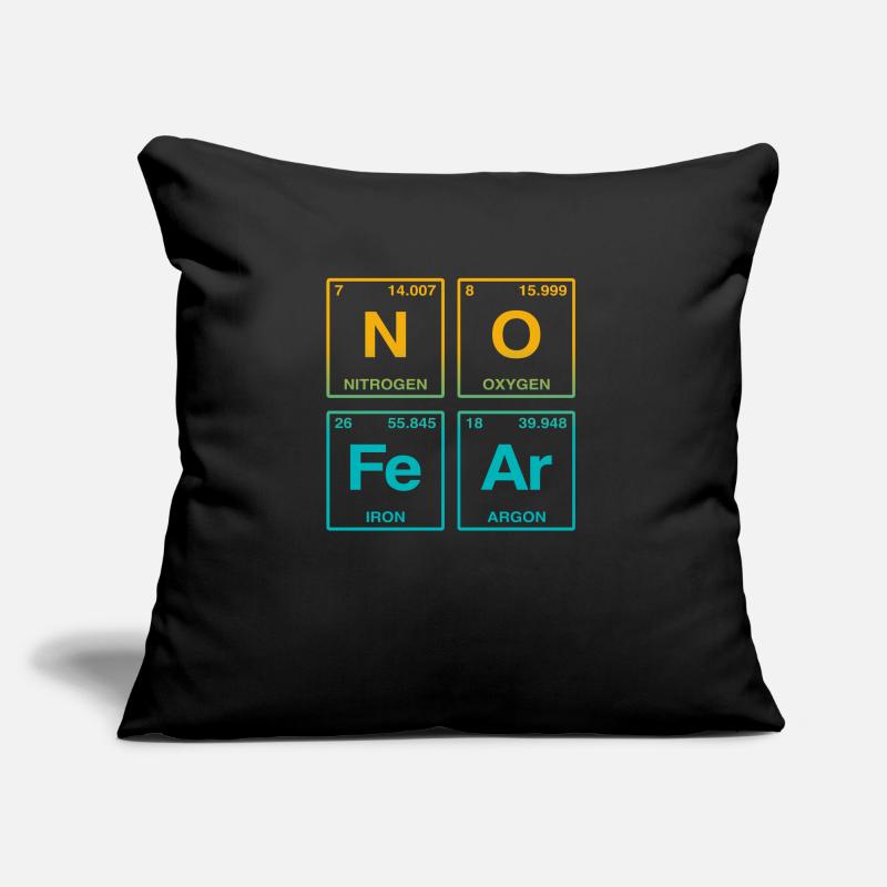 NO FEAR - avec des éléments du système de perdiode Coussin et housse de 45 x 45 cm