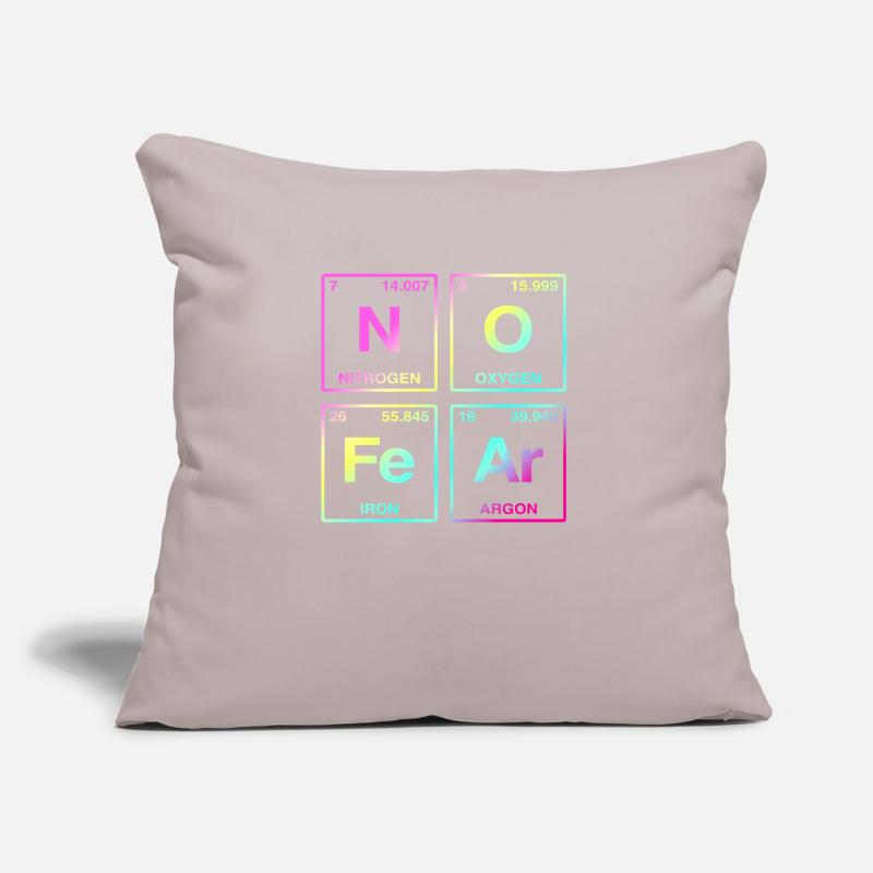 NO FEAR - avec des éléments du système de perdiode Coussin et housse de 45 x 45 cm