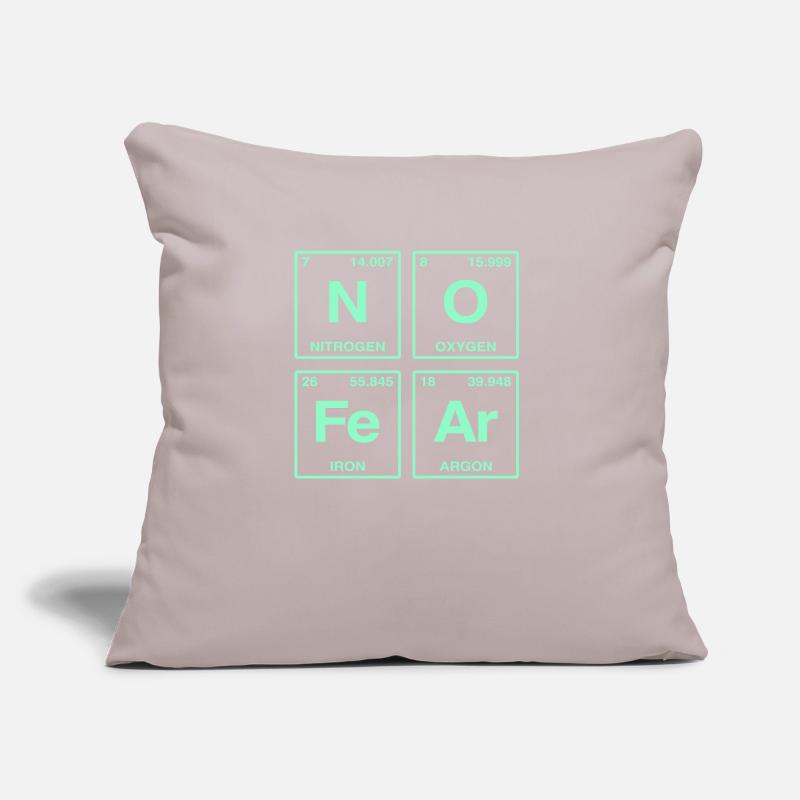 NO FEAR - avec des éléments du système de perdiode Coussin et housse de 45 x 45 cm