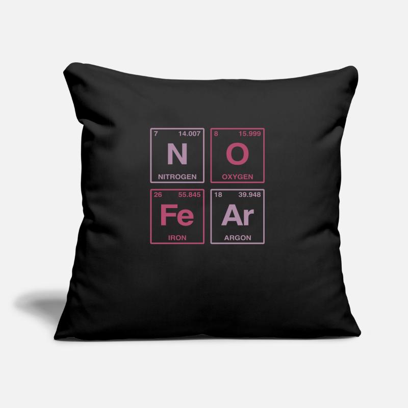 NO FEAR - avec des éléments du système de perdiode Coussin et housse de 45 x 45 cm