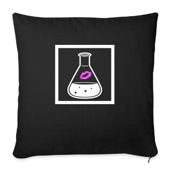 Cute Poison Icone Blanc - Coussin et housse de 45 x 45 cm - noir - Devant