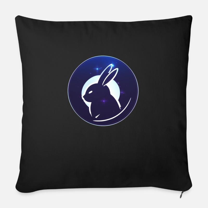 Silvesterhase! - Sofakissen mit Füllung 45 x 45 cm - Schwarz