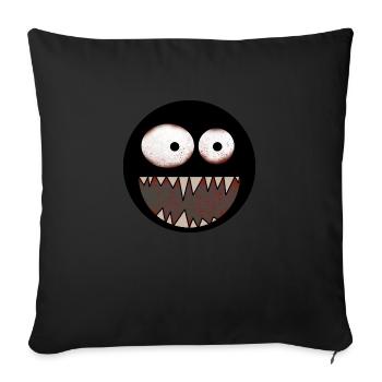 Crazy Face - Sofakissen mit Füllung 45 x 45 cm - Schwarz - Vorne