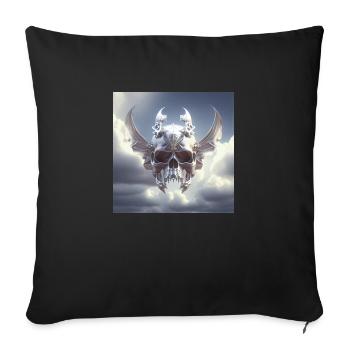 The good evil Melty Skull 2023 - Coussin et housse de 45 x 45 cm - noir - Devant
