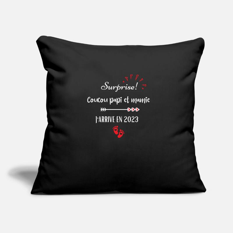 papi et j'arrive en 2023 Coussin et housse de 45 x 45 cm