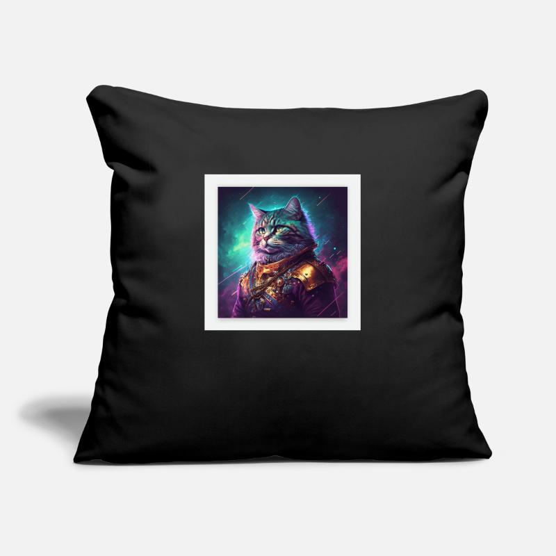 Der Herrscher der Galaxy ist eine Katze Sofakissen mit Füllung 45 x 45 cm