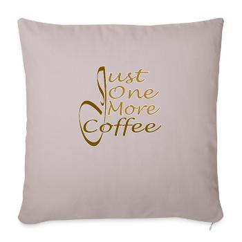 Juste un café de plus - Juste un café de plus - Coussin et housse de 45 x 45 cm - taupe clair - Devant