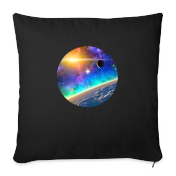 Galaxy Digital Art - Sofa pillow with filling 45cm x 45cm - black - Front
