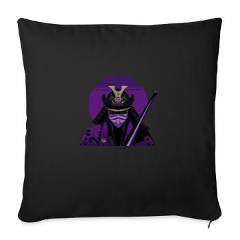 Lila Samurai - Sofakissen mit Füllung 45 x 45 cm - Schwarz - Vorne