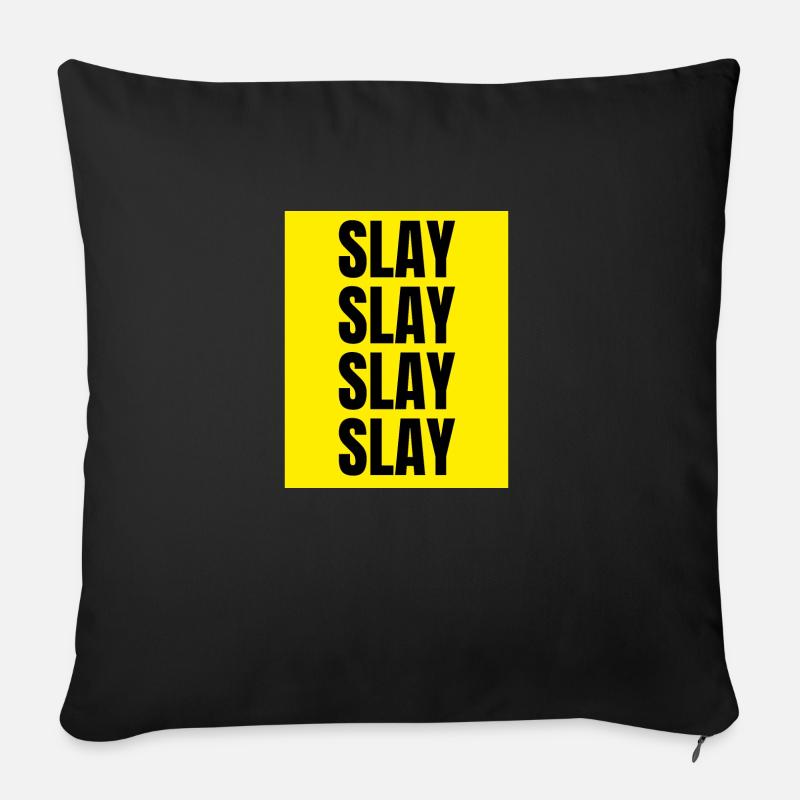 Slay - Sofakissen mit Füllung 45 x 45 cm - Schwarz