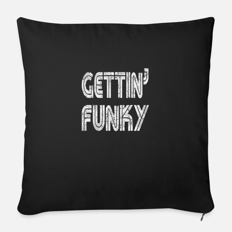 Gettin Funky - Coussin et housse de 45 x 45 cm - noir