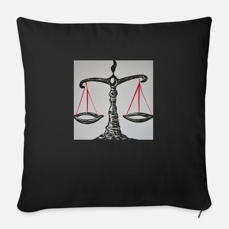 Libra - Sofakissen mit Füllung 45 x 45 cm - Schwarz