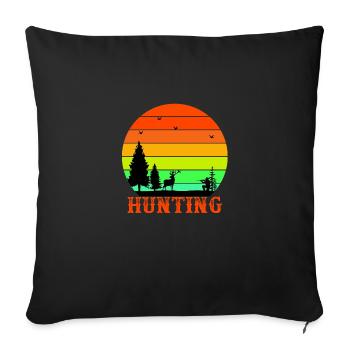 Hunting - Sofakissen mit Füllung 45 x 45 cm - Schwarz - Vorne