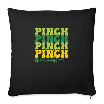 PINHCPINCHPINCH - Coussin et housse de 45 x 45 cm - noir - Devant