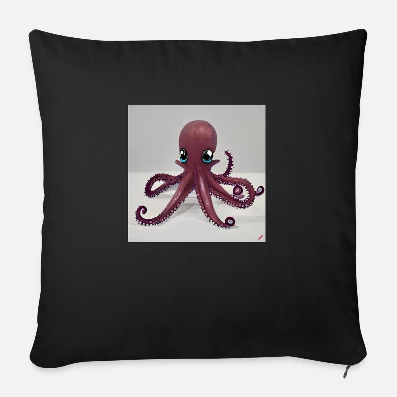 Octopus - Sofakissen mit Füllung 45 x 45 cm - Schwarz