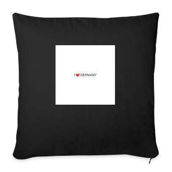I love germany - Sofakissen mit Füllung 45 x 45 cm - Schwarz - Vorne