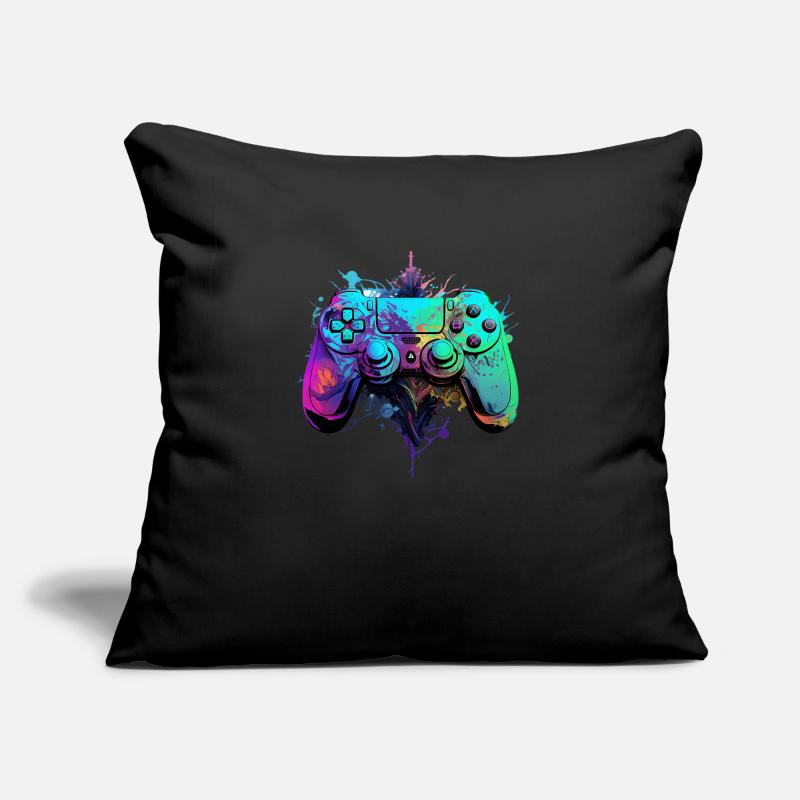 Neon Gaming Controller / Kontroller Sofakissen mit Füllung 45 x 45 cm
