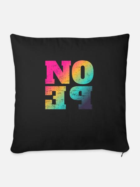 NOPE - sei kein ja-Sager! - Sofakissen mit Füllung 45 x 45 cm - Schwarz