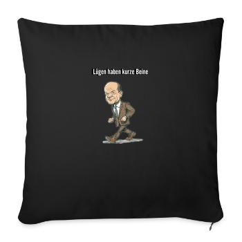 Lügen haben kurze Beine - Sofakissen mit Füllung 45 x 45 cm - Schwarz - Vorne