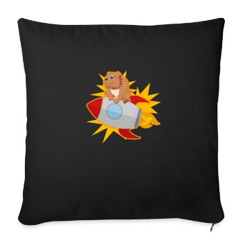Animal - Coussin et housse de 45 x 45 cm - noir - Devant