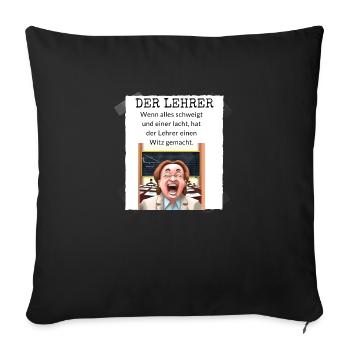 Leher witz - Sofakissen mit Füllung 45 x 45 cm - Schwarz - Vorne