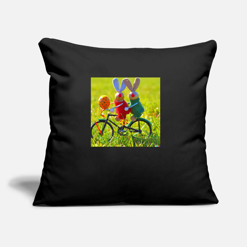 Lapin de Pâques Coussin et housse de 45 x 45 cm