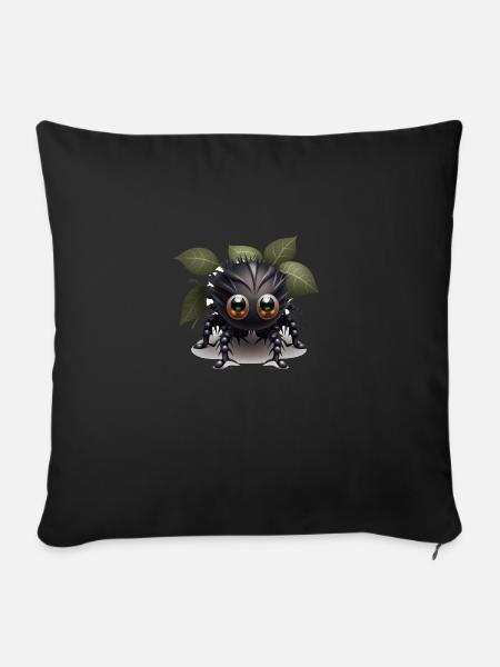 Spinne - Sofakissen mit Füllung 45 x 45 cm - Schwarz