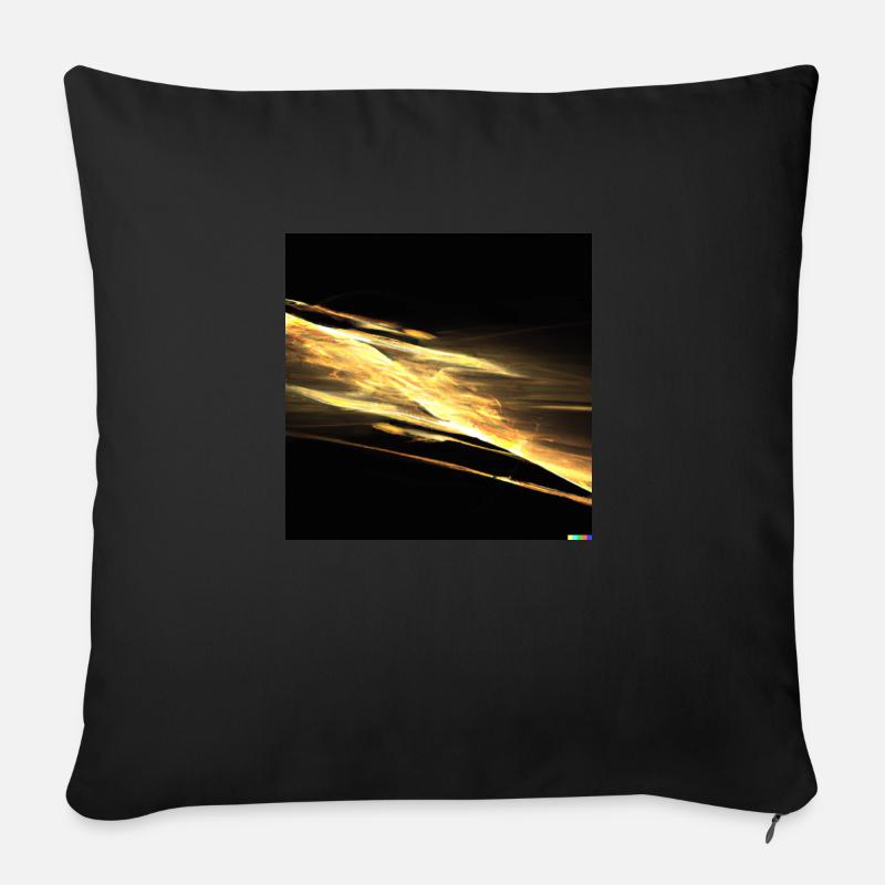 Lightning - Sofa pillow with filling 45cm x 45cm - black
