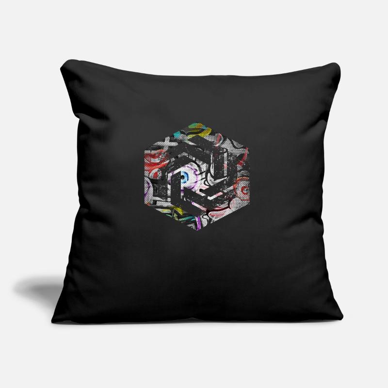 Hexagon-Programmierung Programmierer Codierung geometrisch Sofakissen mit Füllung 45 x 45 cm