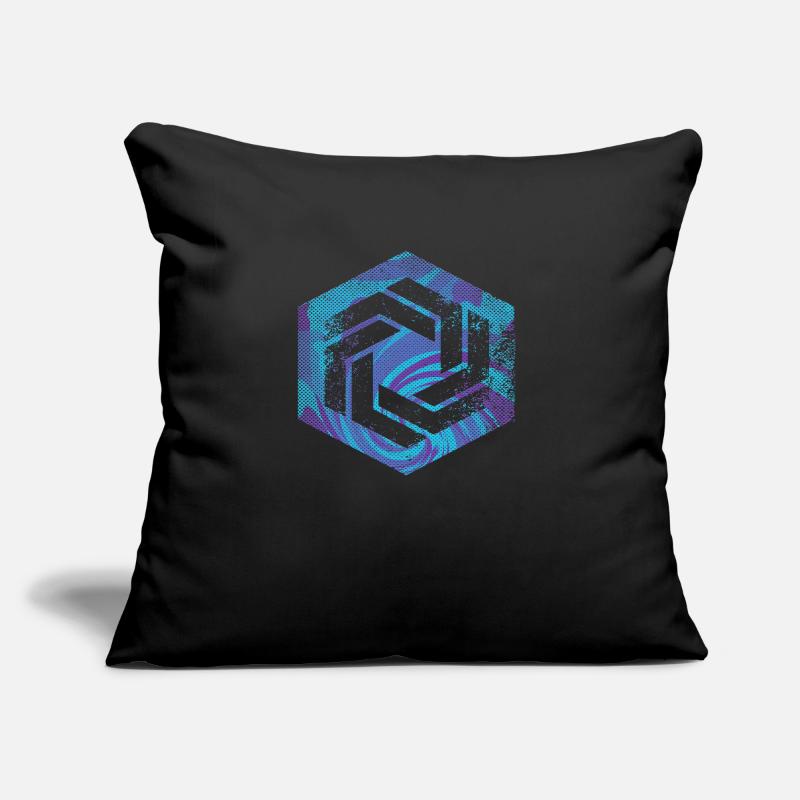 Hexagon-Programmierung Programmierer Codierung geometrisch Sofakissen mit Füllung 45 x 45 cm