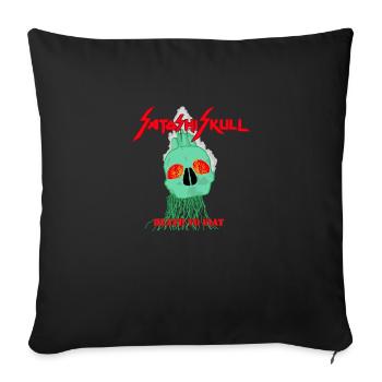 Skull Of Satoshi Death To F**t - Sofakissen mit Füllung 45 x 45 cm - Schwarz - Vorne