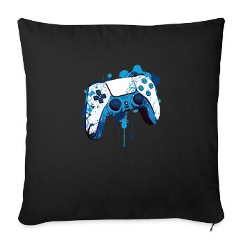 Gamer/in - Sofakissen mit Füllung 45 x 45 cm - Schwarz - Vorne