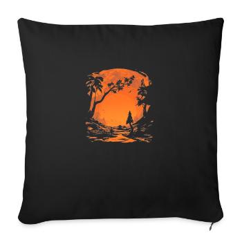 Lonely Man - Sofa pillow with filling 45cm x 45cm - black - Front
